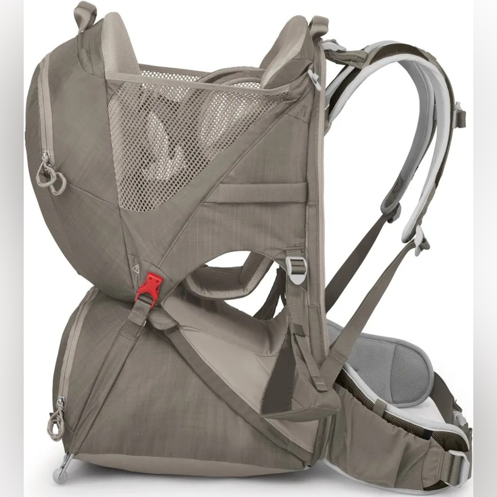 NWT Osprey Poco LT Child Carrier Backpack - Tan Concrete - Picture 7 of 11